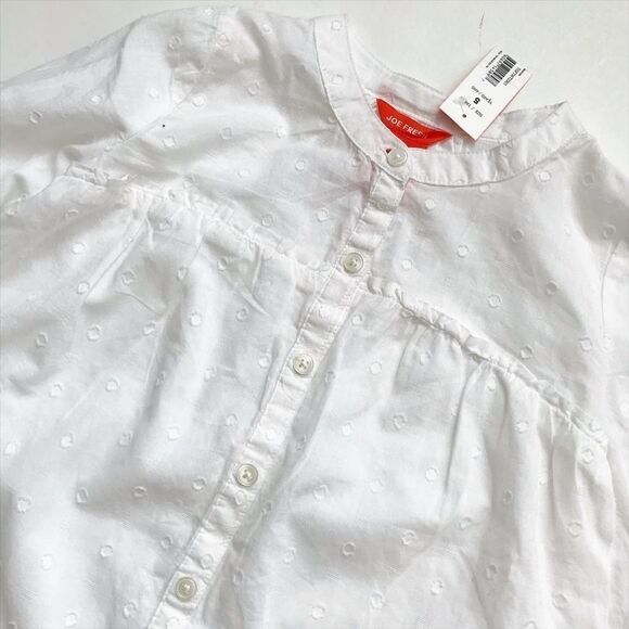 Joe Fresh NWT White button front blouse 5T - Picture 2 of 2